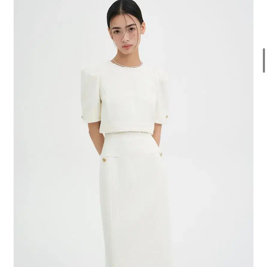 플로움 the moon dress (white) S