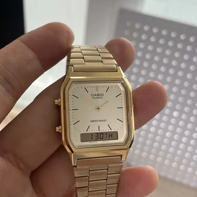 카시오 Casio AQ230 골드 아나디지 남녀공용