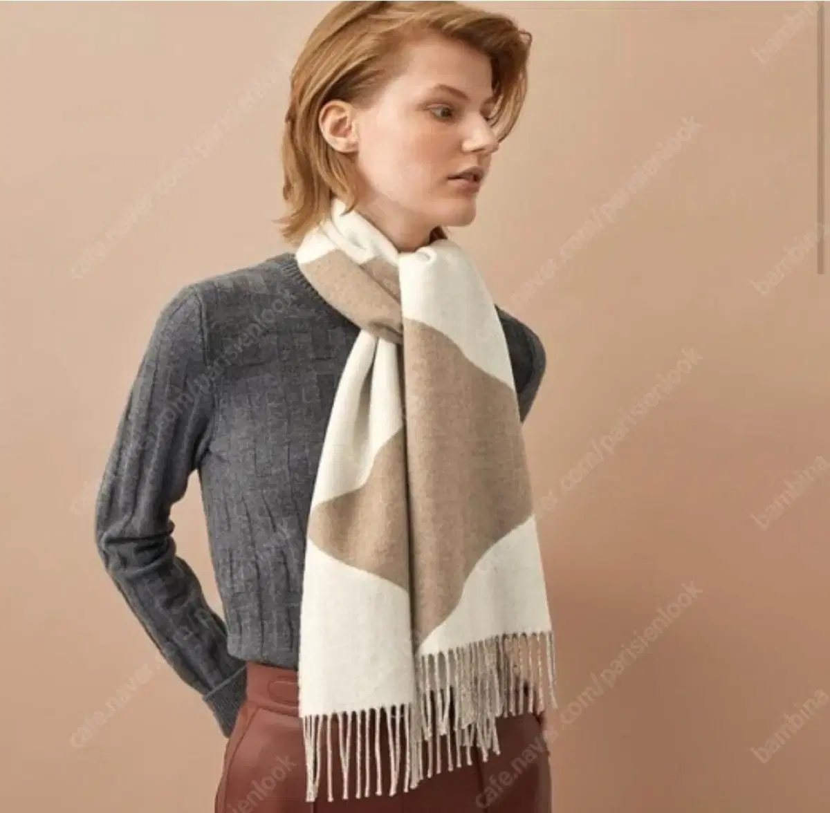 Hermès Zigzag Cashmere 100 Scarf