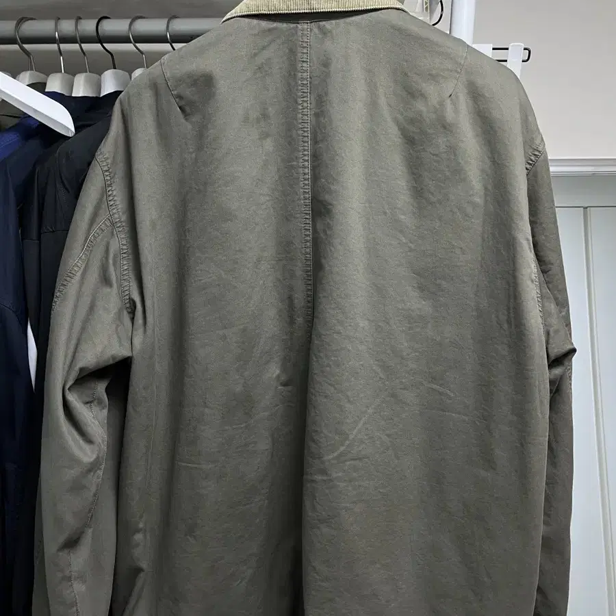 [L] 카키스 washed barn jacket olive grey