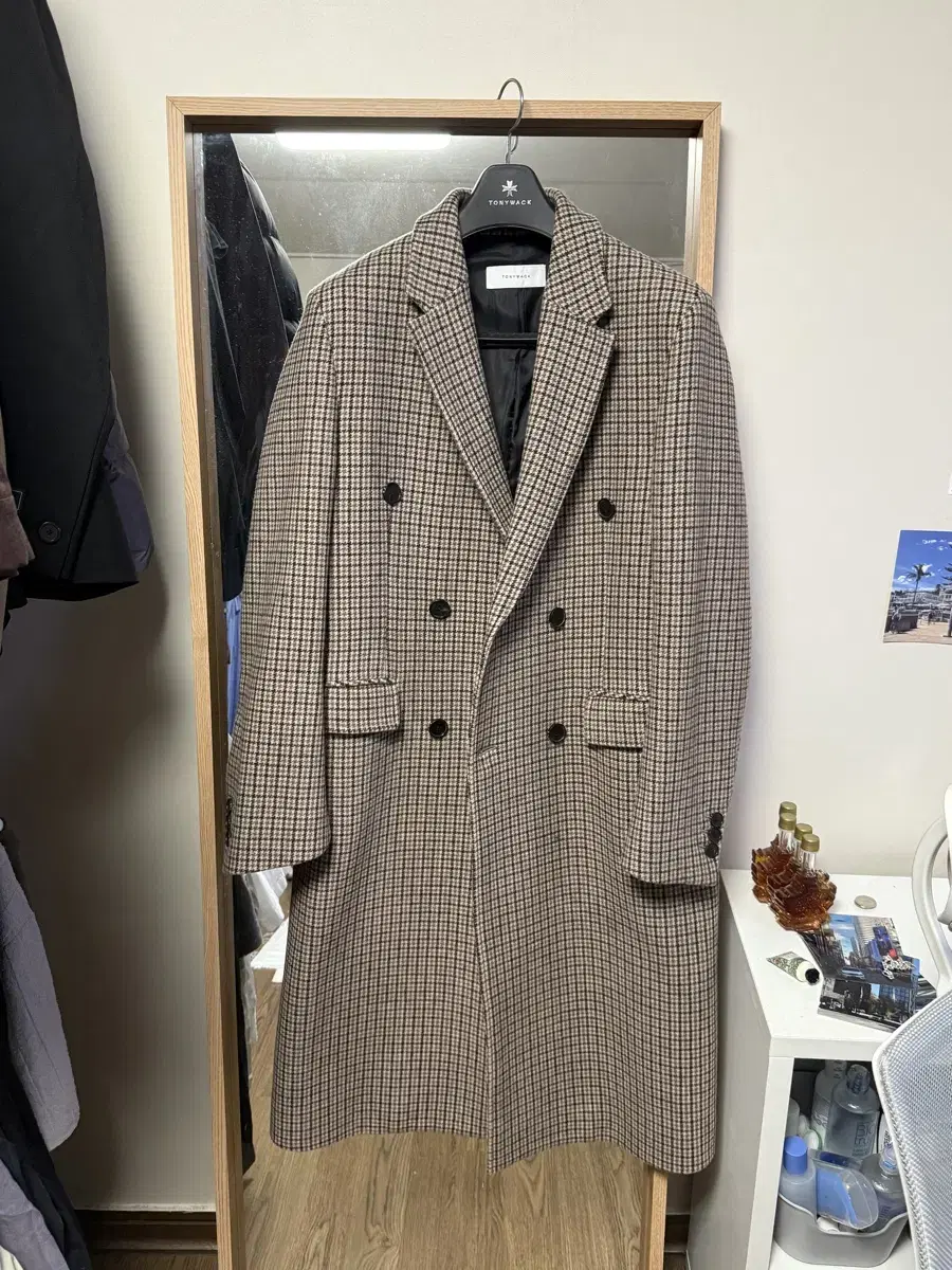 토니웩 더블 체크 코트 Essential Check Double Coat