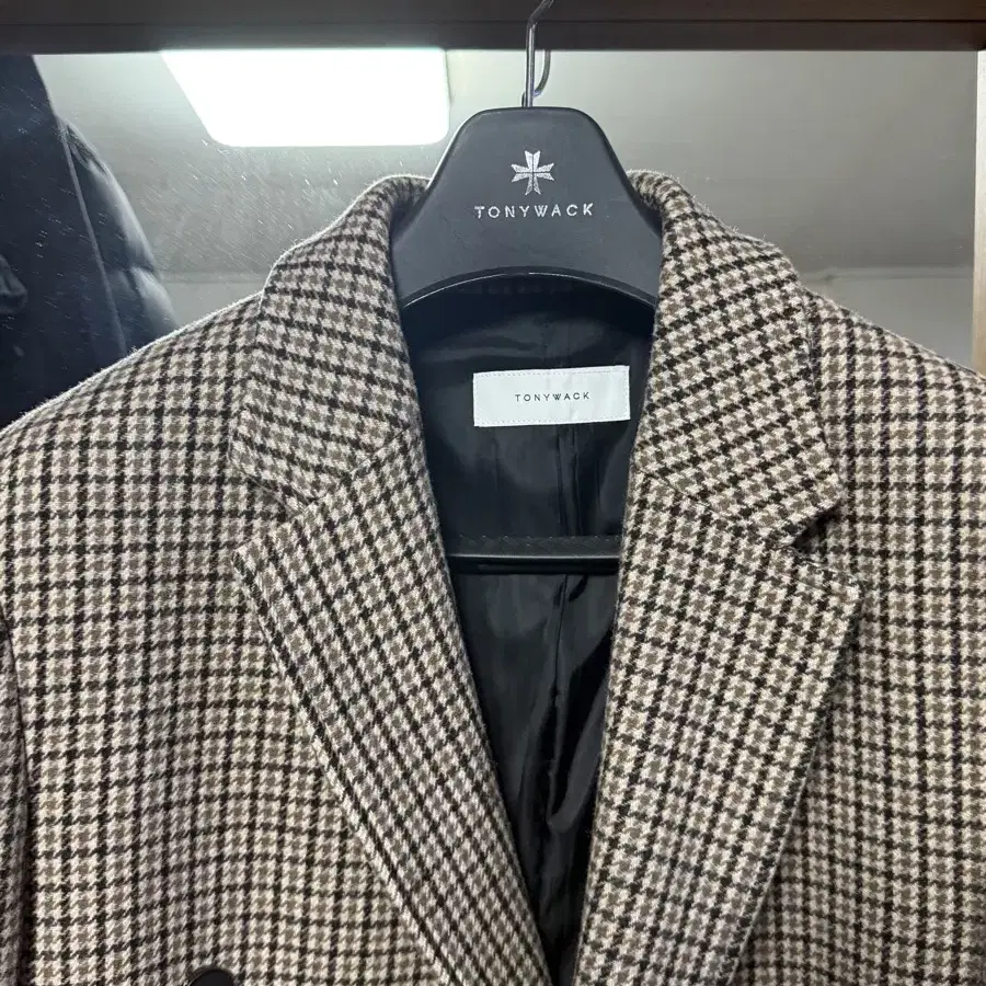 토니웩 더블 체크 코트 Essential Check Double Coat