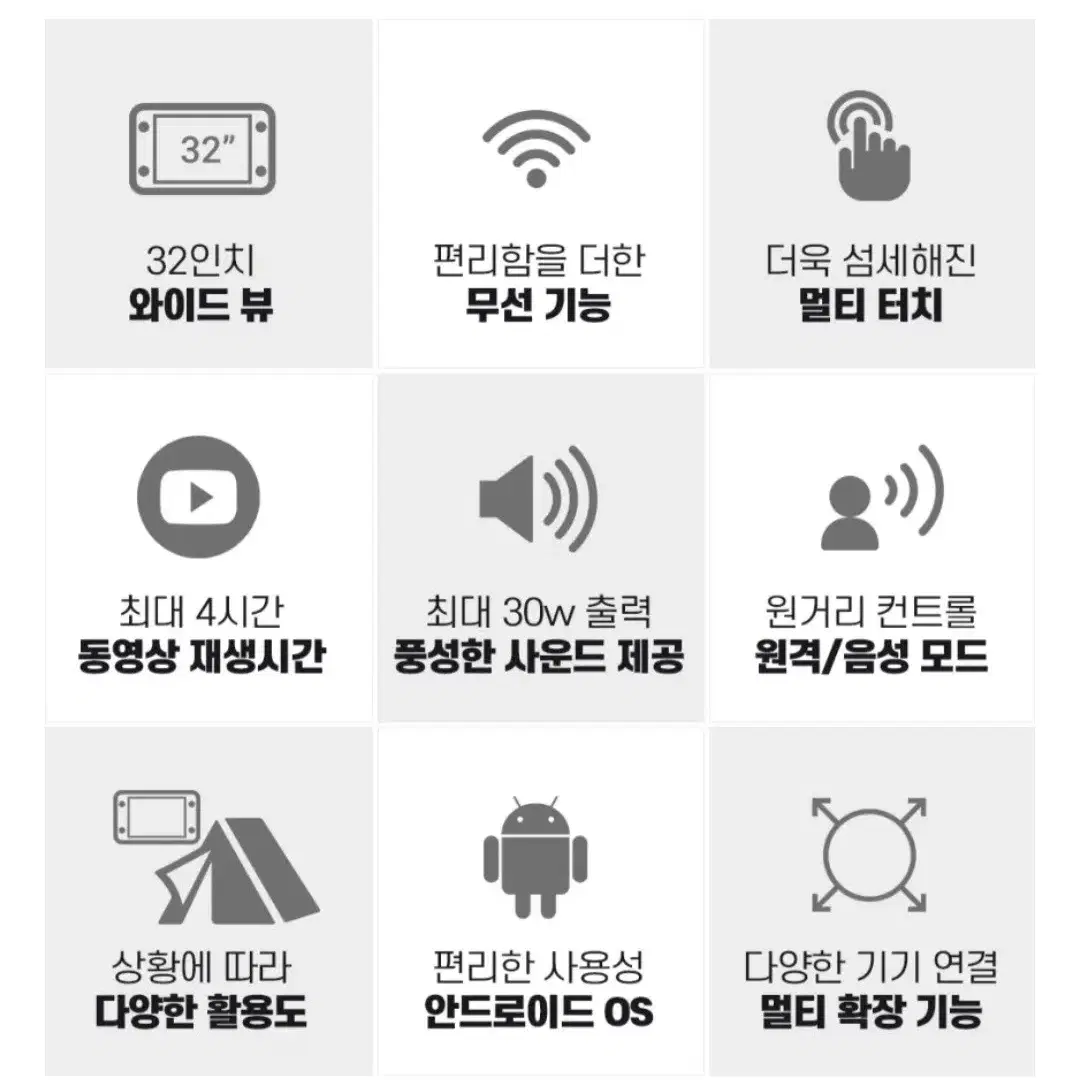 티블렛 TVLET 32인치 2세대터치형