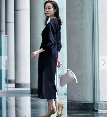 [택 포함]유어스 허리끈 타이트 원피스 졸업식 입학식 ur's