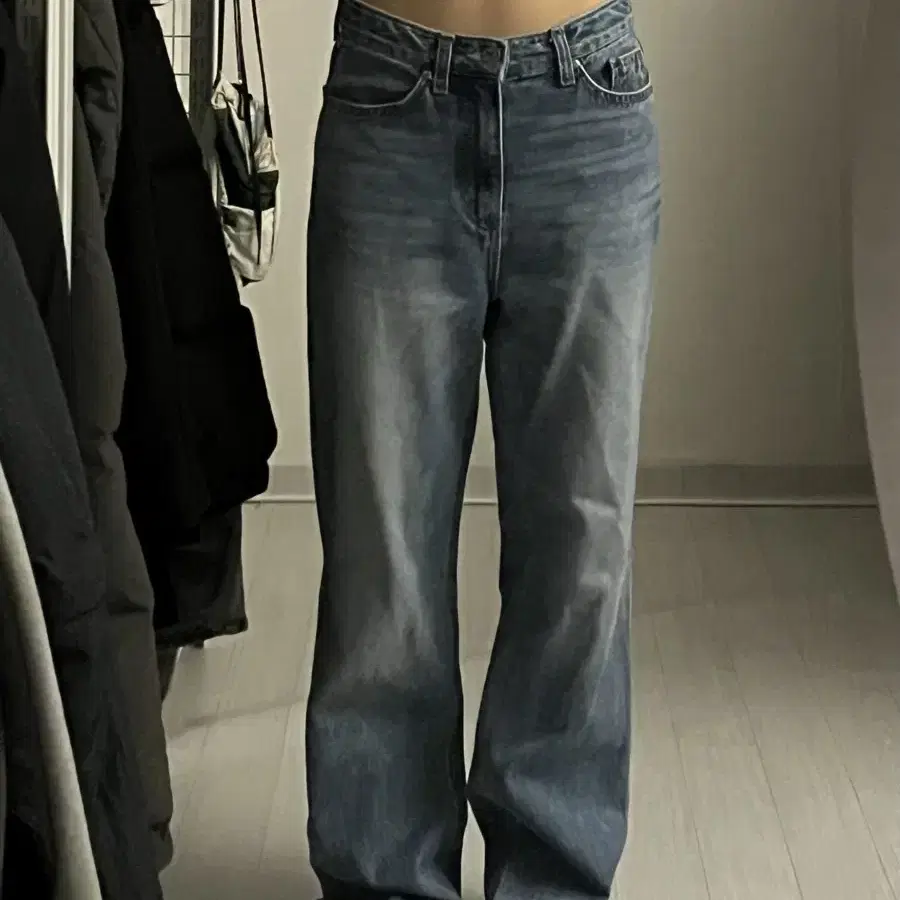 노멜렛 Kelly semi-wide washed denim 1사이즈