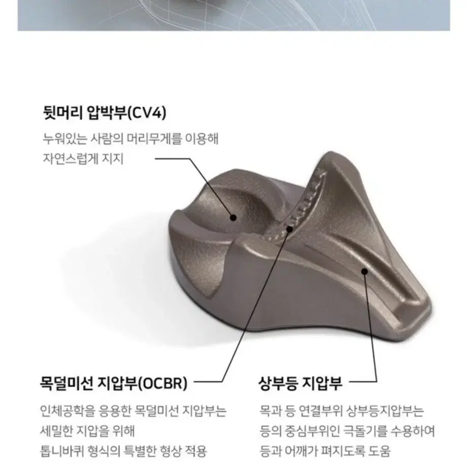 가누다 머리냅 거북목 교정기 목,두피 지압 마사지가능 목 척추 베개