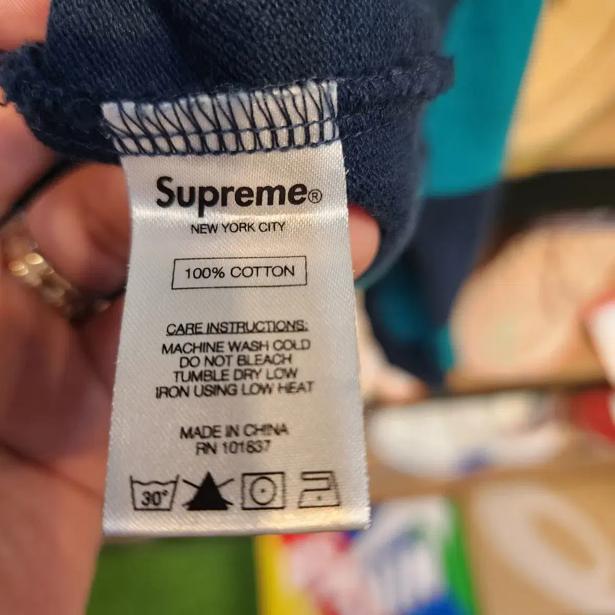 [S] Supreme 슈프림 Cotton Pique 크루넥 럭비티