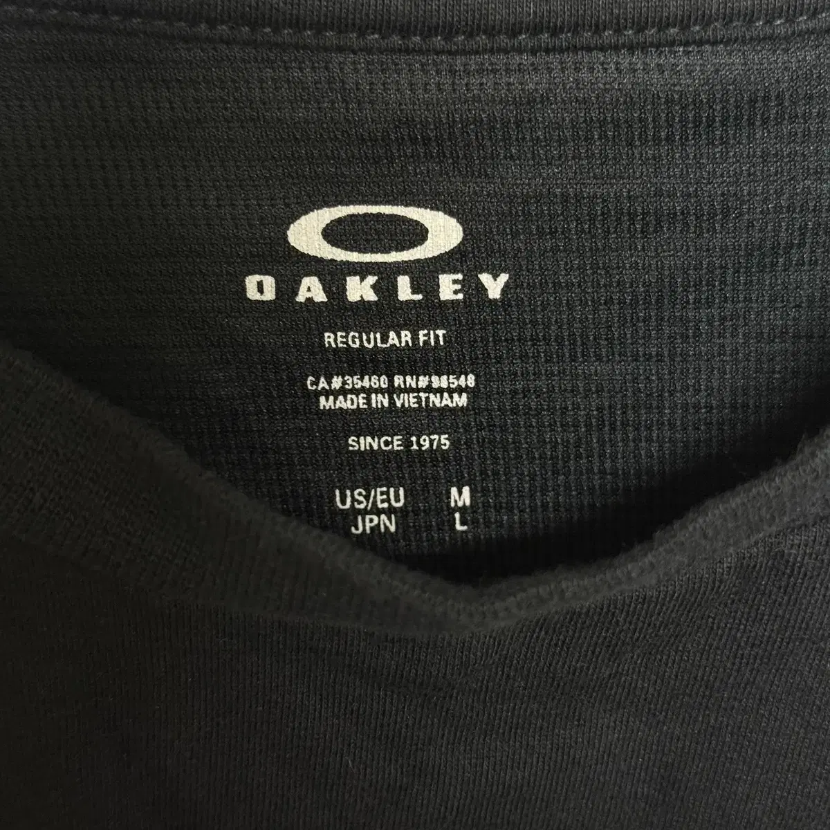 오클리 재팬 Oakley JAPAN 기본 자수 티셔츠 판매 블랙 L