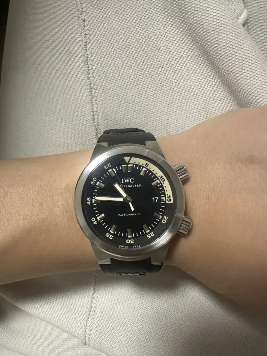 Iwc 아쿠아타이머 42mm 시계