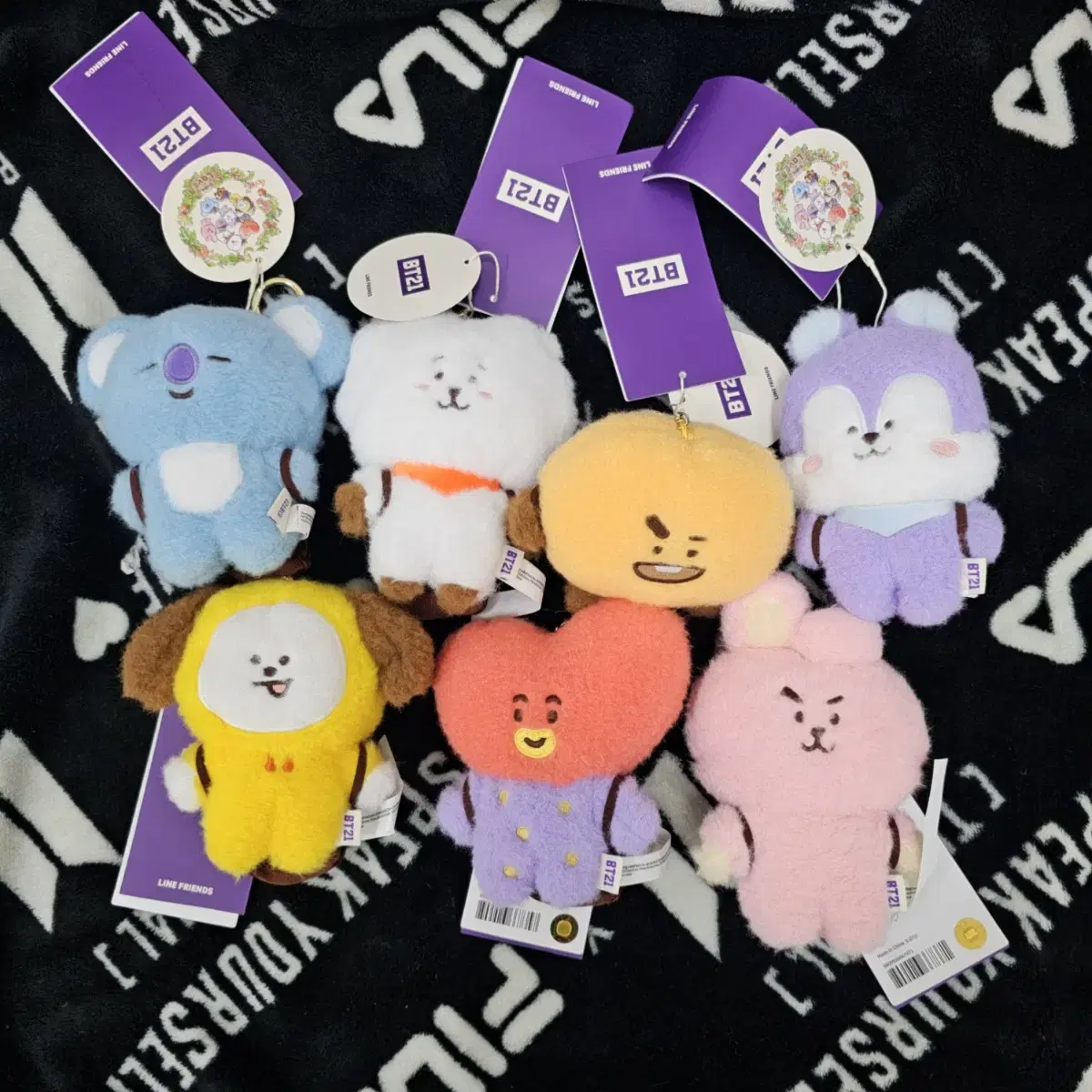 일괄) BT21 홉인럽 코야 알제이 슈키 망이 치미 타타 쿠키