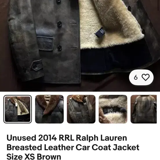 RRL 명작 더블알엘 Leather car coat