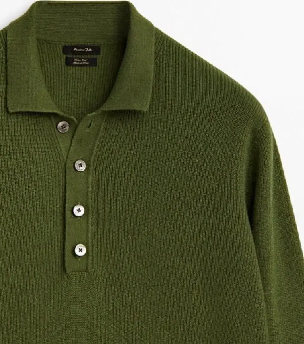 마시모두띠 Purl-knit polo sweater L 사이즈