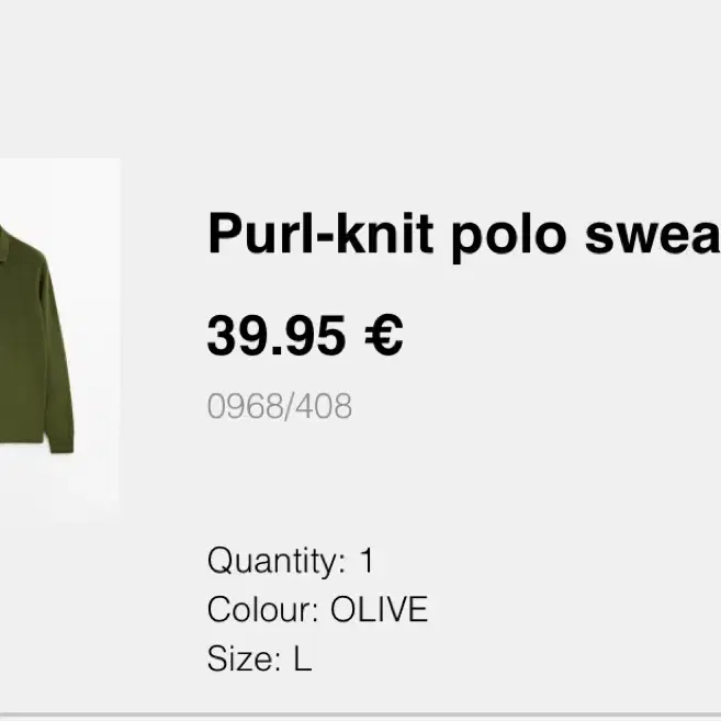 마시모두띠 Purl-knit polo sweater L 사이즈