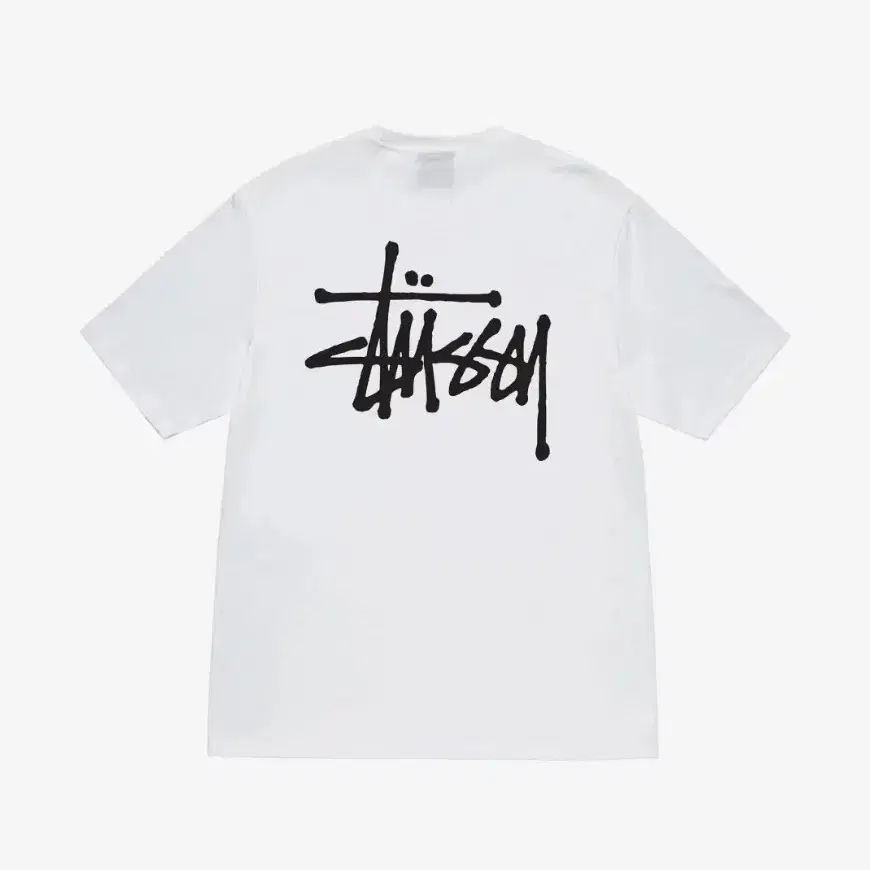 (새상품) 스투시 베이직 반팔티 화이트 L, XL