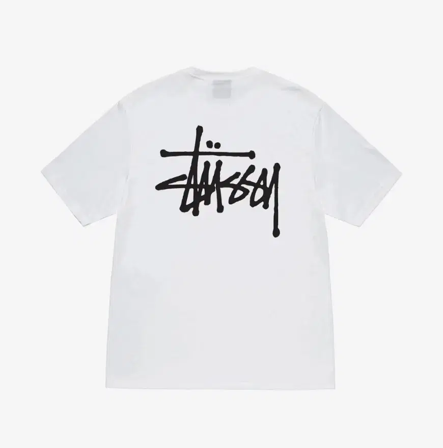 (새상품) 스투시 베이직 반팔티 화이트 L, XL