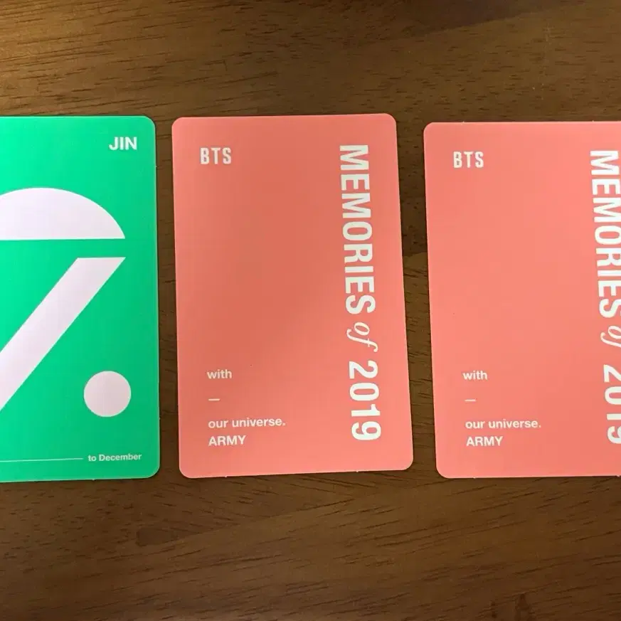 방탄소년단 메모리즈 2019,2020 포카 교환