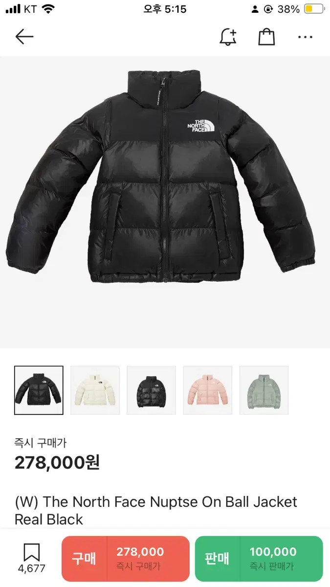 The North Face Nuptse On Ball Jacket