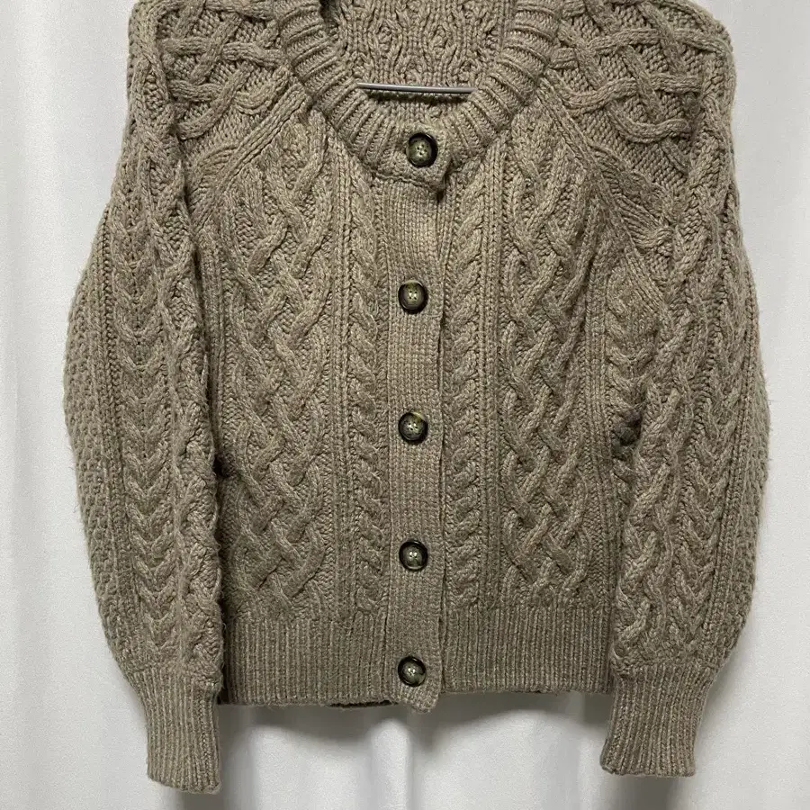 brown cardigan