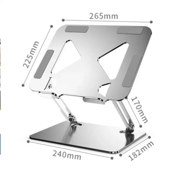노트북거치대 접이식 높이조절 (실버