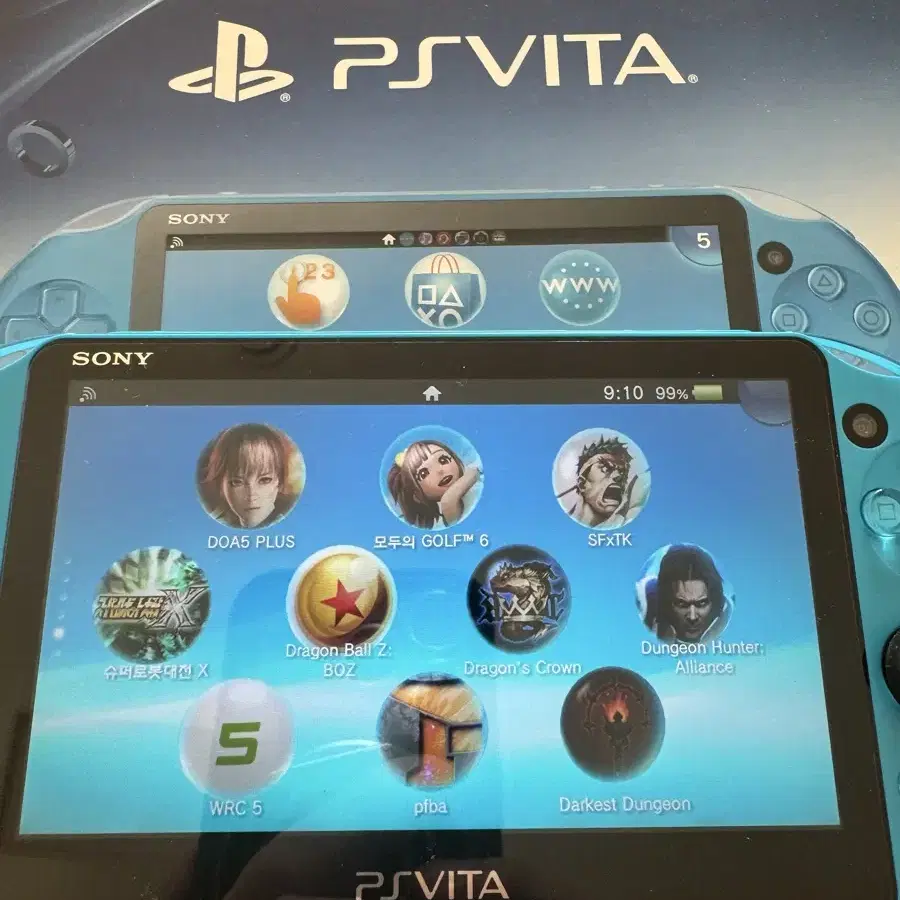 PS VITA2세대 아쿠아 블루512 판매