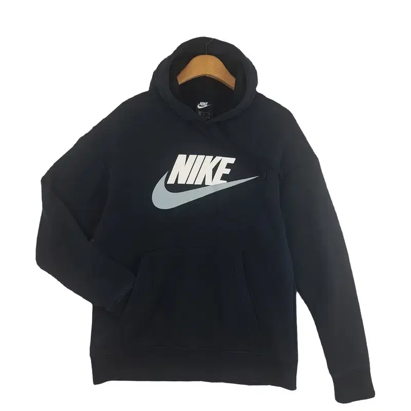 나이키 NIKE 투톤 빅로고 프린팅 후드티 블랙 2300003