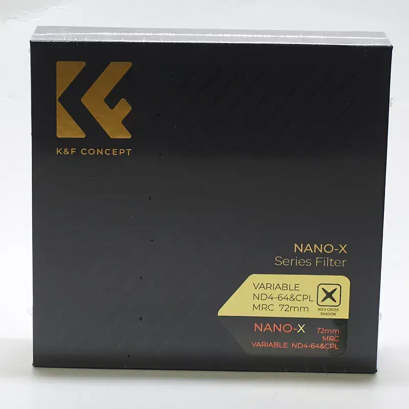 K&F 72mm NANO-X 가변 ND4-64+CPL 2in1필터 캡포함