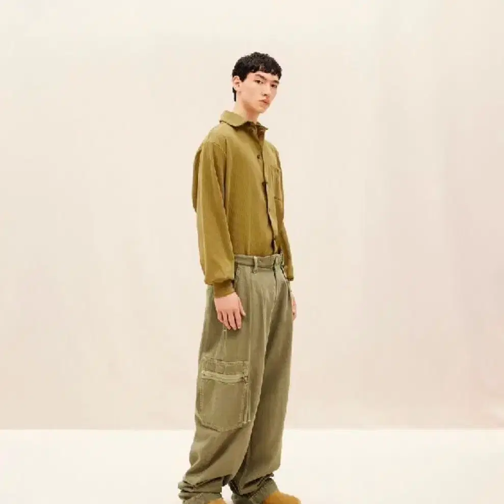 [32]자크뮈스 bicou 핀턱 와이드 카고 팬츠 jacquemus