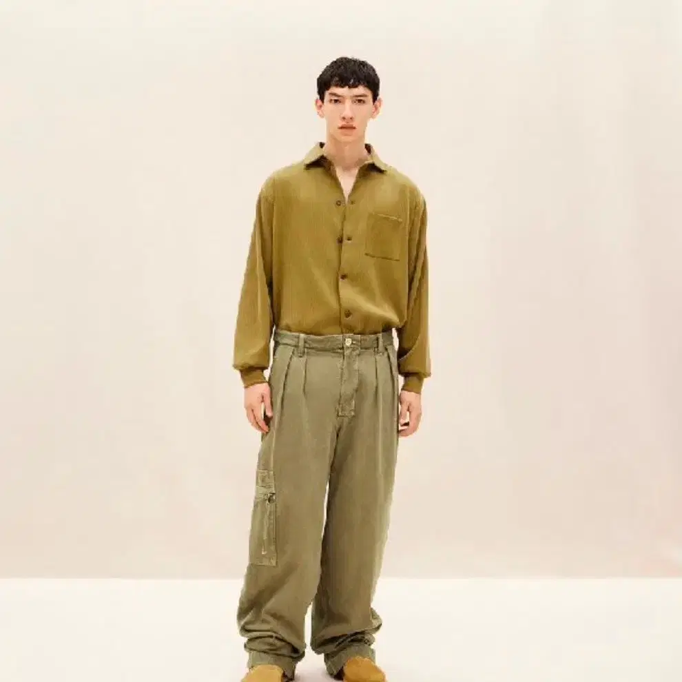 [32]자크뮈스 bicou 핀턱 와이드 카고 팬츠 jacquemus