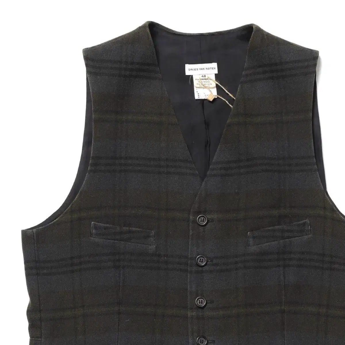 드리스 반 노튼 Check Vest