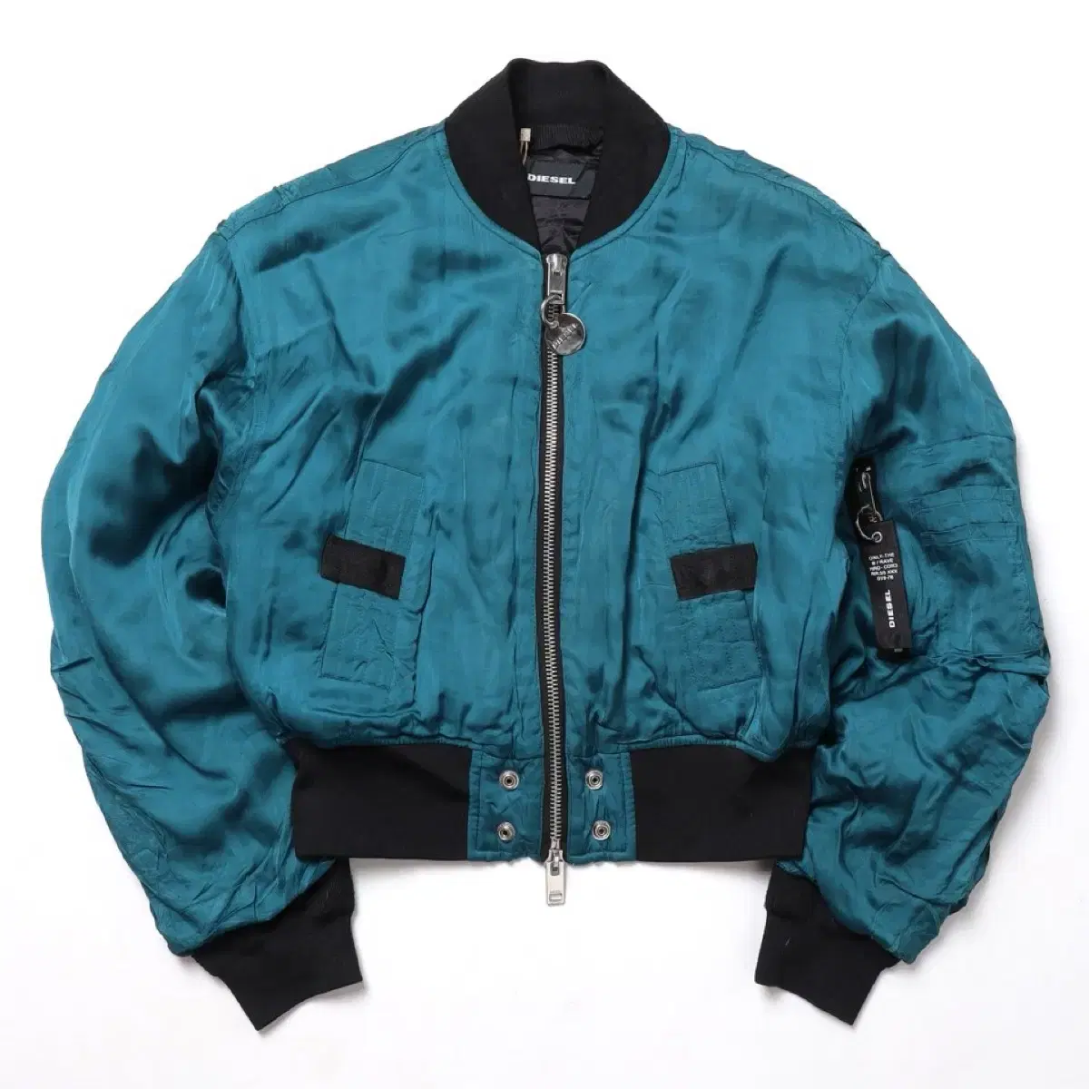 디젤 Rayon Crop Ma-1 Jacket