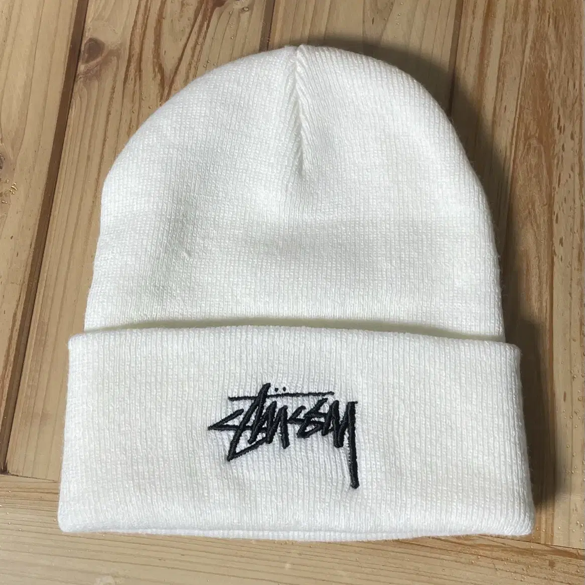 스투시 비니 Nike x Stussy Cuff Beanie White