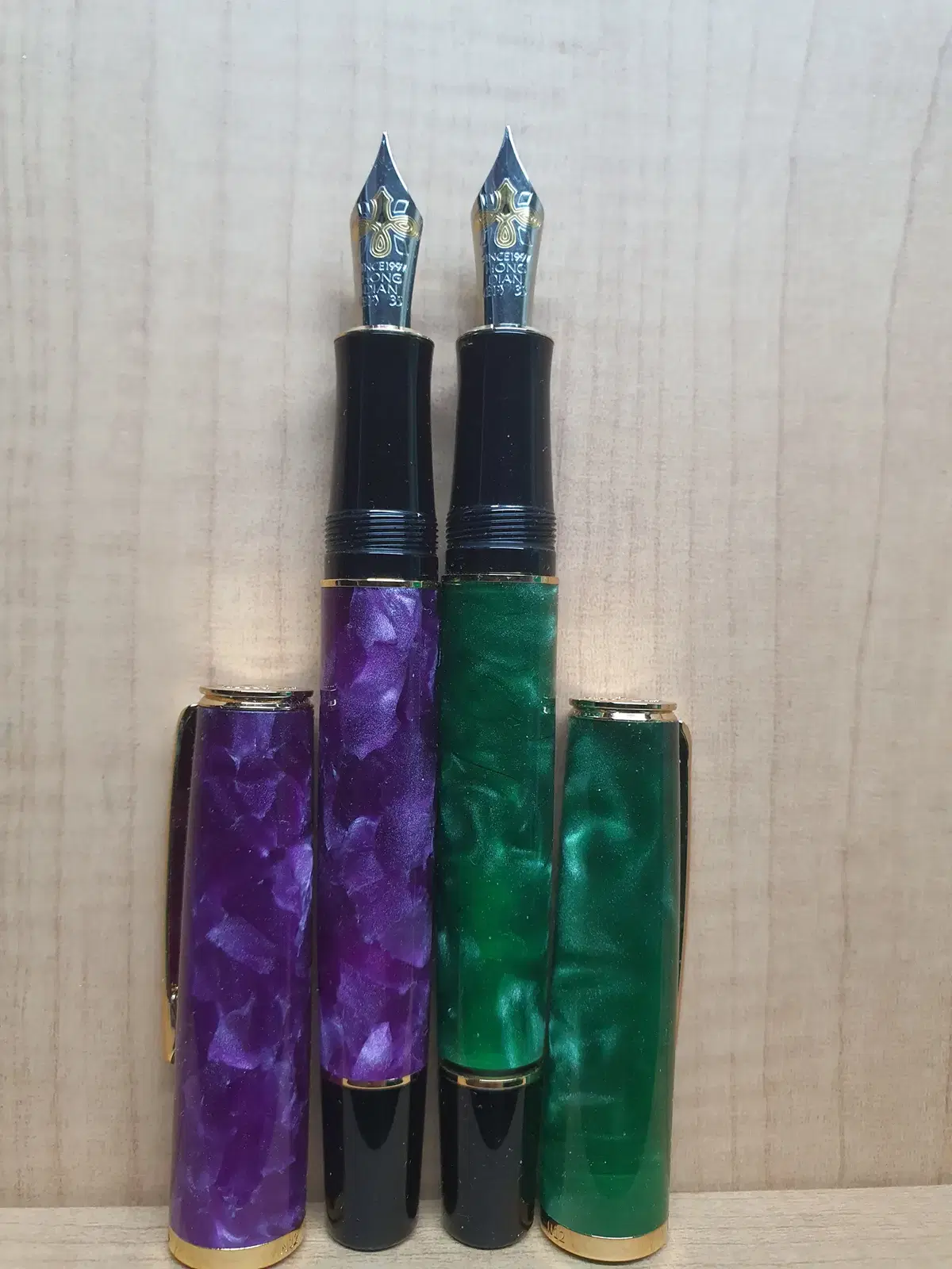 [Fountain pen] Hongdian N12 EF nib green, bora (each is not for sale)