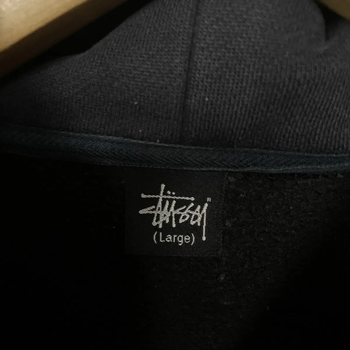 스투시 Stussy 00s 그래피티 후드티 피그먼트 블랙