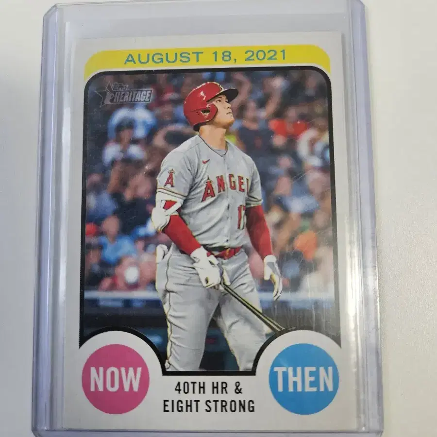 오타니 2022 Topps Heritage Now&Then