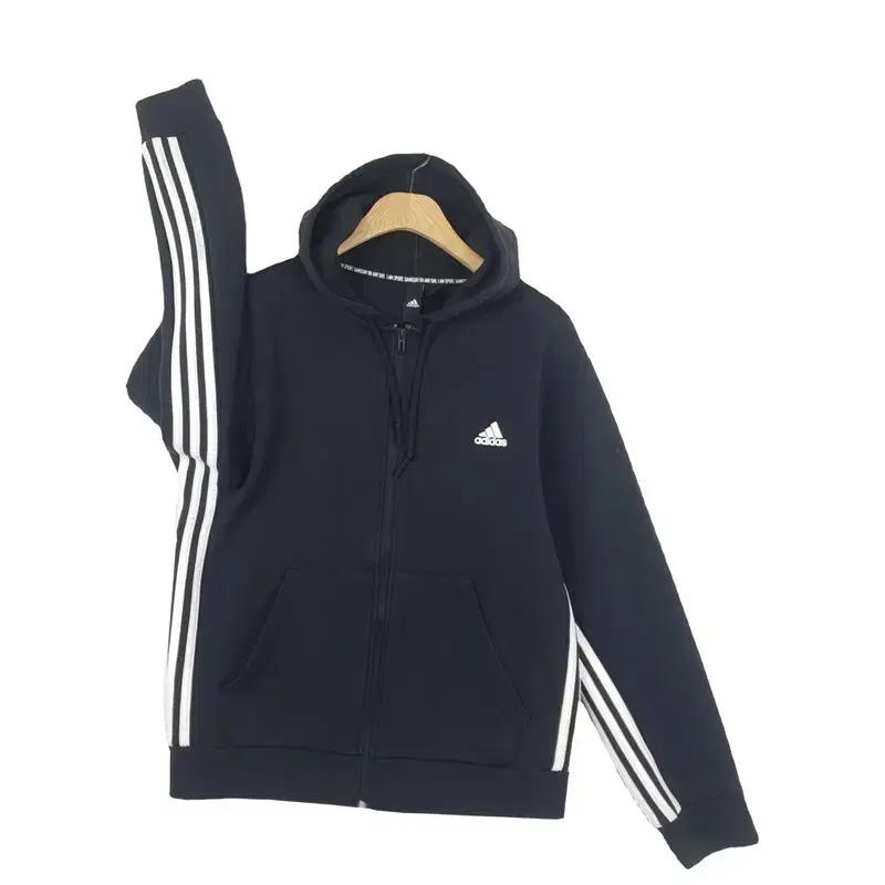 아디다스 ADIDAS 삼선 후드티 블랙 2300015