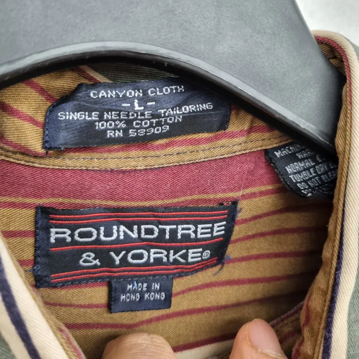 [105/XL] ROUNDTREE & YORKE 네이티브 패턴 셔츠