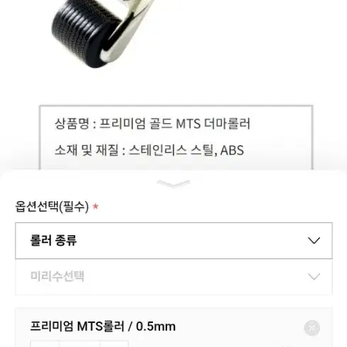 블레싱스킨 가정용 피부홈케어 셀프 540 프리미엄MTS롤러 0.25mm