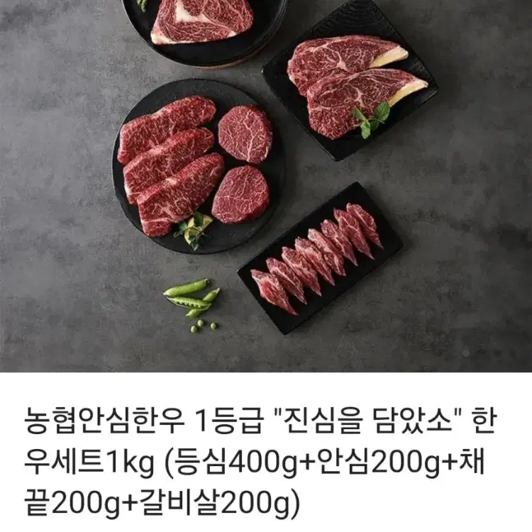 농협안심한우 1등급 1kg 세트