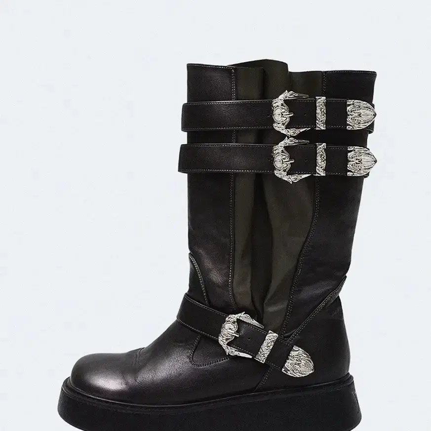 LEEY western buckle boots 엘이이와이 웨스턴 부츠