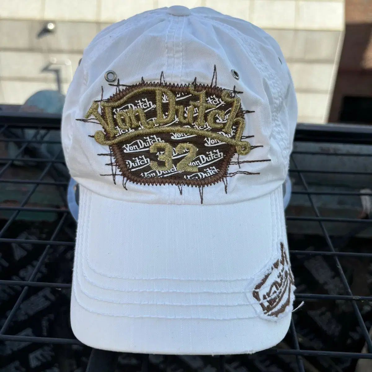 Von Dutch 본더치 빈티지 화이트 볼캡