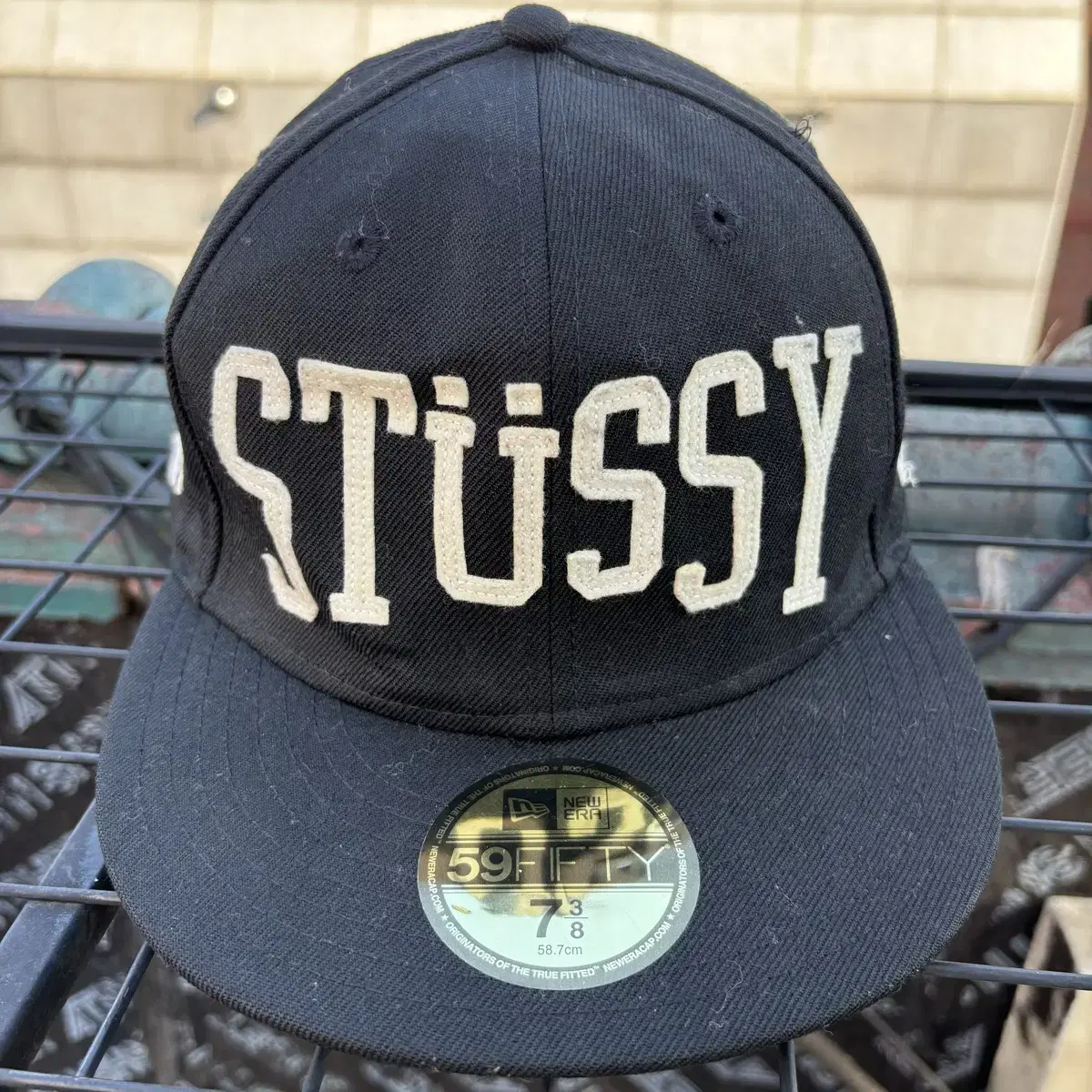 Stussy X New Era 스투시 뉴에라 블랙 스냅백