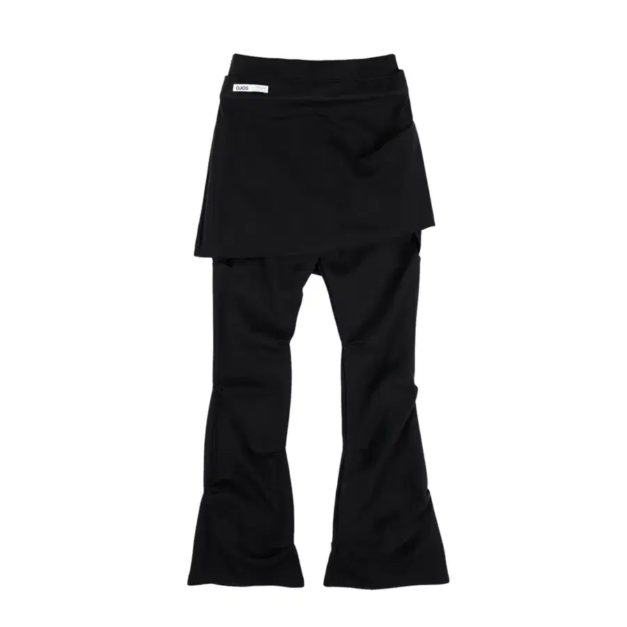 오호스 WRAP OVER TUCK PANTS 스커트 팬츠 블랙