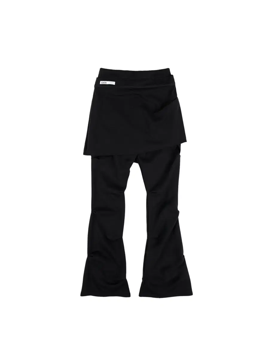 오호스 WRAP OVER TUCK PANTS 스커트 팬츠 블랙