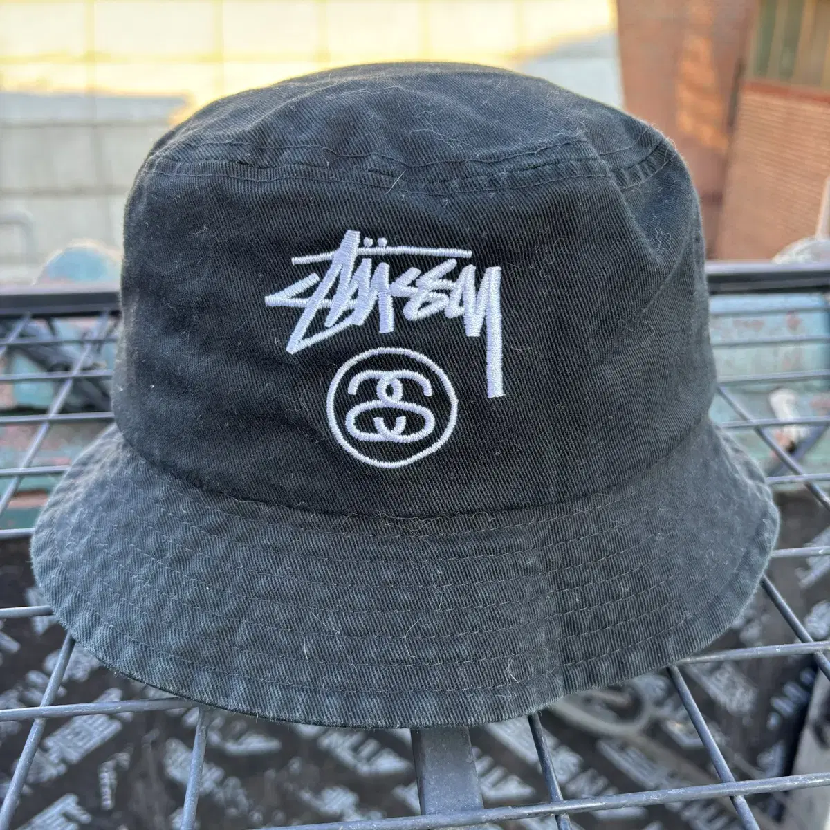 Stussy 스투시 블랙 버킷햇