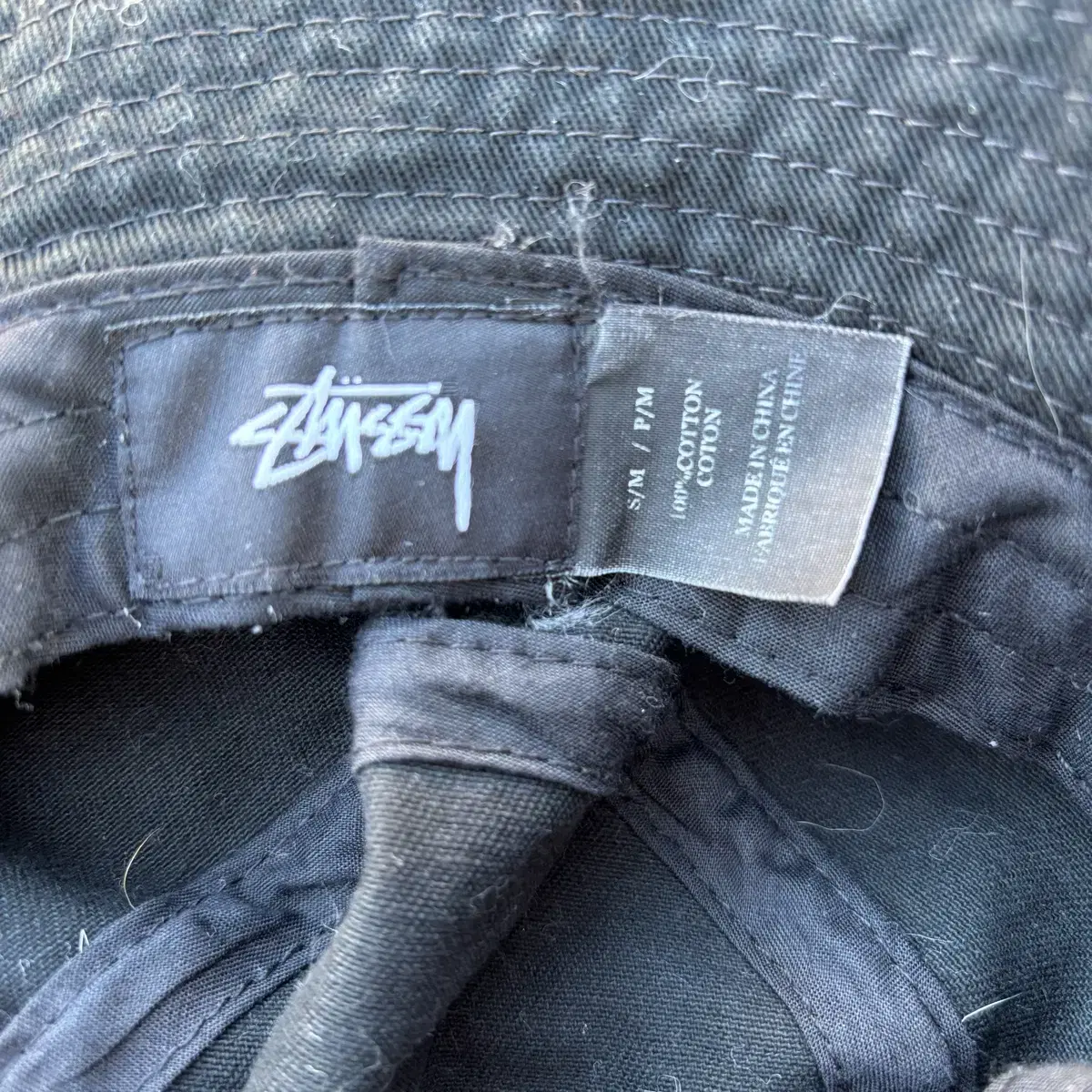 Stussy 스투시 블랙 버킷햇