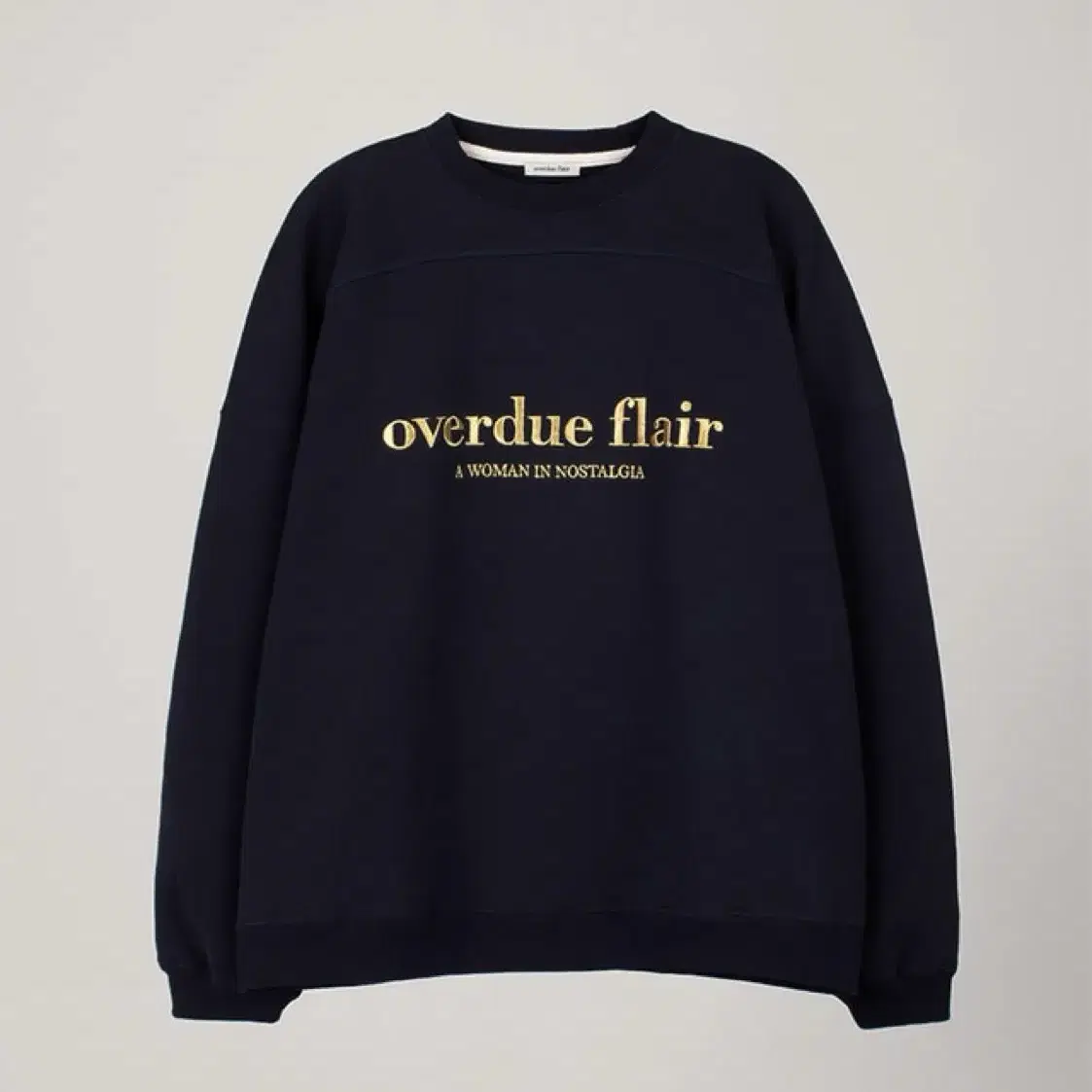 오버듀플레어 NEEDLE OVERSIZE SWEATSHIRT_NAVY