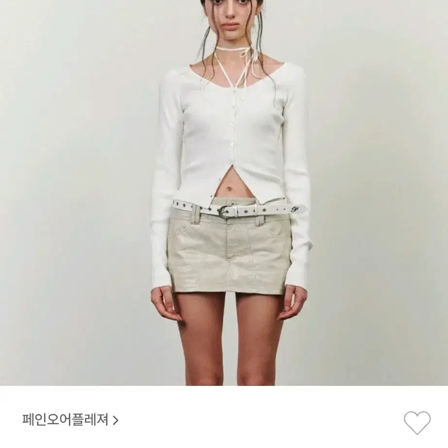 페인오어플레져 오프숄더 가디건