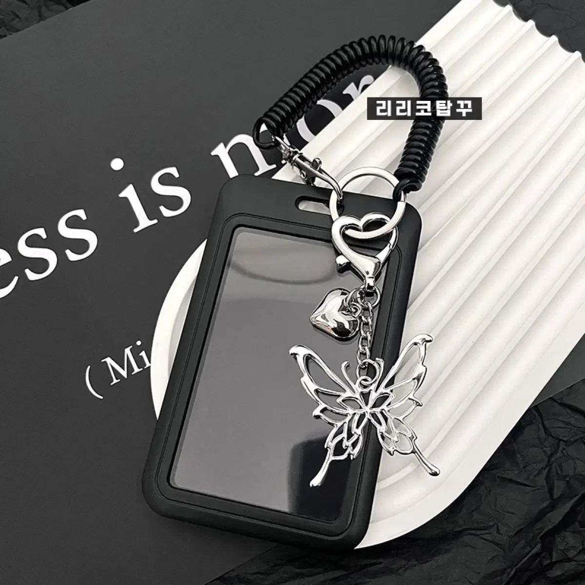 [Year-End Special] Silver Plated Butterfly Keyring Hard Case Toploader Poca Holder NCT TXT Ive Riize