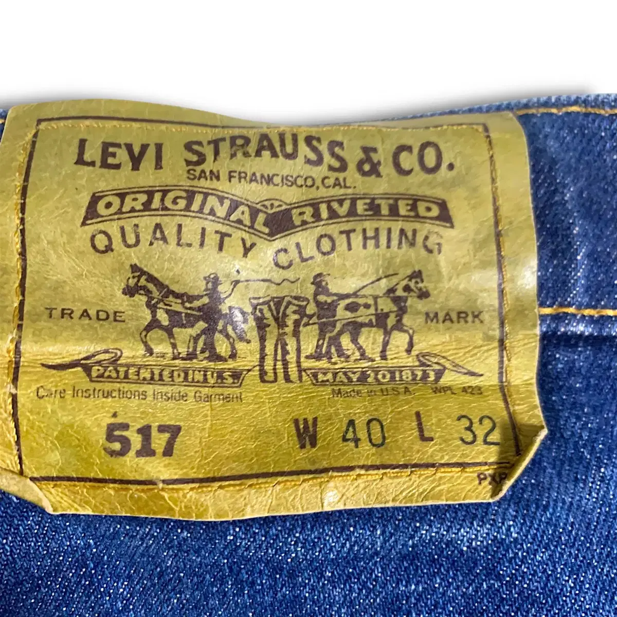 [40] 80s Levis 517 USA denim pants