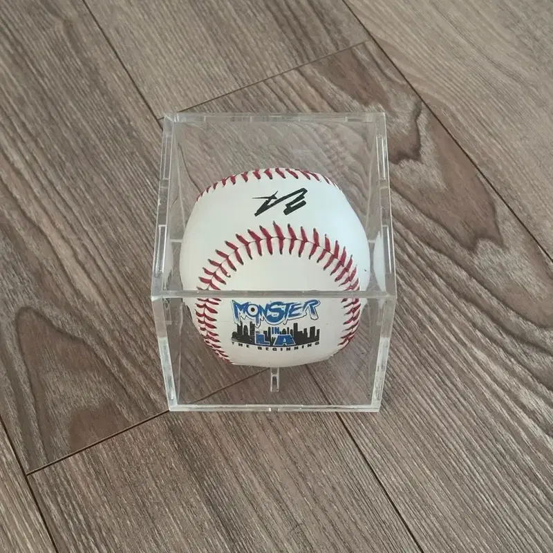 한화이글스 LA다저스 류현진 MLB 1승 기념구 사인 프린팅 야구공